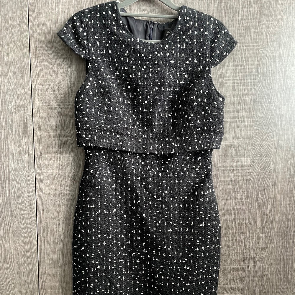 Tweed knee length dress